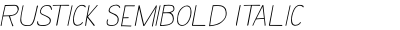 Rustick SemiBold Italic